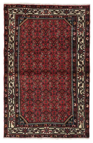  Hosseinabad Rug 102X158 Authentic
 Oriental Handknotted Black/Dark Brown (Wool, Persia/Iran)