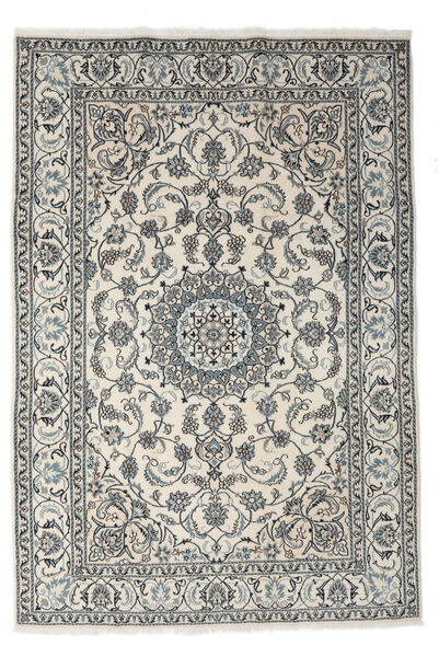  Nain Rug 198X284 Authentic
 Oriental Handknotted Black/Dark Grey (Wool, Persia/Iran)