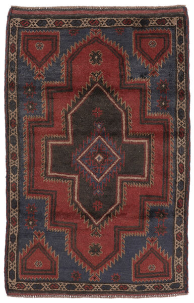  Baluch Rug 91X137 Authentic
 Oriental Handknotted Black/Dark Brown (Wool, Afghanistan)