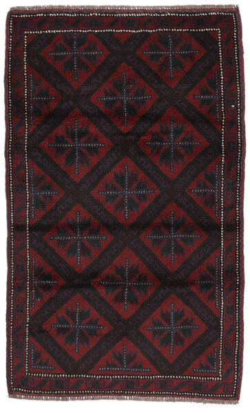 Baluch Rug 91X145 Authentic
 Oriental Handknotted Black (Wool, Afghanistan)
