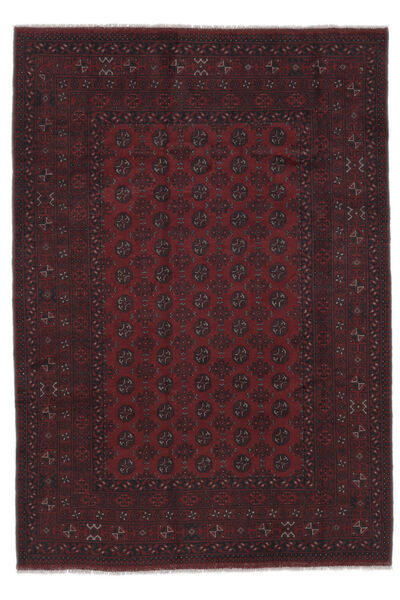  Afghan Rug 201X285 Authentic
 Oriental Handknotted Black/White/Creme (Wool, Afghanistan)