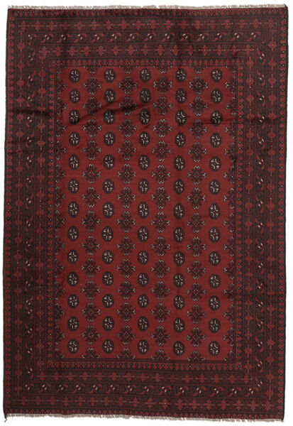  Afghan Rug 196X287 Authentic
 Oriental Handknotted Black (Wool, Afghanistan)