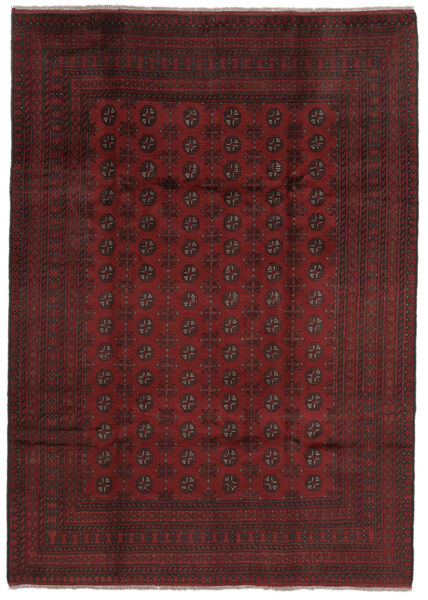  Afghan Rug 200X282 Authentic
 Oriental Handknotted Black (Wool, Afghanistan)