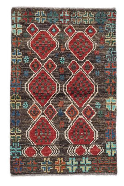  Moroccan Berber - Afghanistan Rug 88X138 Authentic
 Modern Handknotted Black/Dark Brown/White/Creme (Wool, Afghanistan)