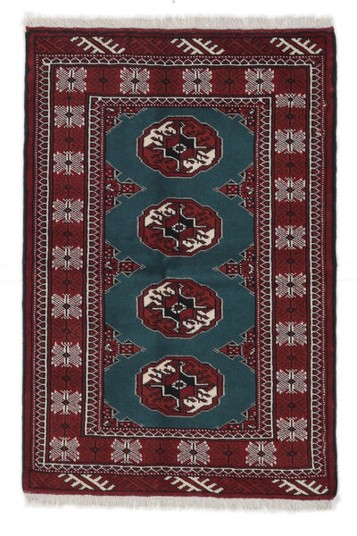 83X126 Turkaman Rug Oriental Black/Brown (Wool, Persia/Iran)