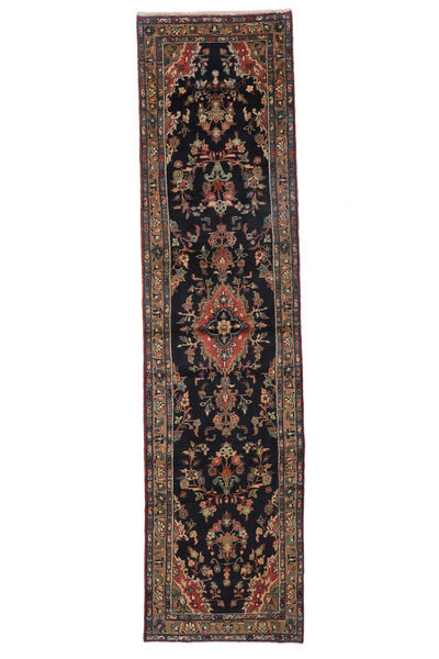 90X348 Mehraban Rug Rug Oriental Runner
 Black/Brown (Wool, Persia/Iran)