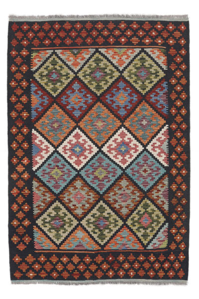  Kilim Afghan Old Style Rug 128X185 Authentic
 Oriental Handwoven Dark Purple/Dark Brown (Wool, Afghanistan)