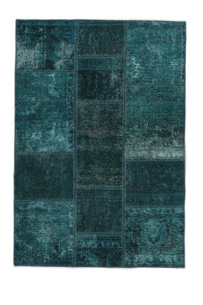  Persian Patchwork - Persien/Iran Rug 106X152 Black/Dark Teal (Wool, Persia/Iran)