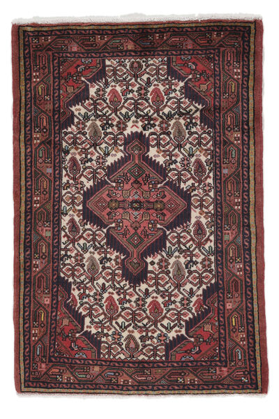  Asadabad Rug 82X123 Authentic
 Oriental Handknotted Black/Dark Brown (Wool, Persia/Iran)