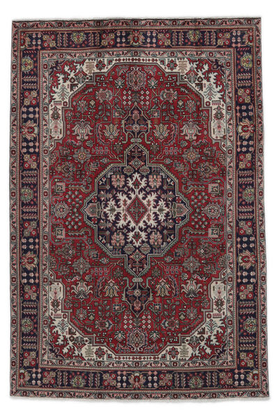  Tabriz Rug 197X291 Authentic
 Oriental Handknotted Black/Dark Brown (Wool, Persia/Iran)