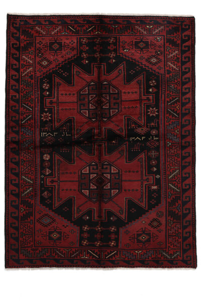  Lori Rug 158X209 Authentic
 Oriental Handknotted Black/Dark Red (Wool, )