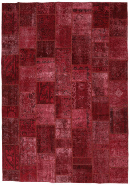 Patchwork - Persien/Iran Rug 252X353 Dark Red/Black Large (Wool, Persia/Iran)