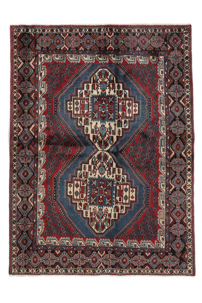  Afshar Rug 164X212 Authentic
 Oriental Handknotted Black/White/Creme (Wool, Persia/Iran)