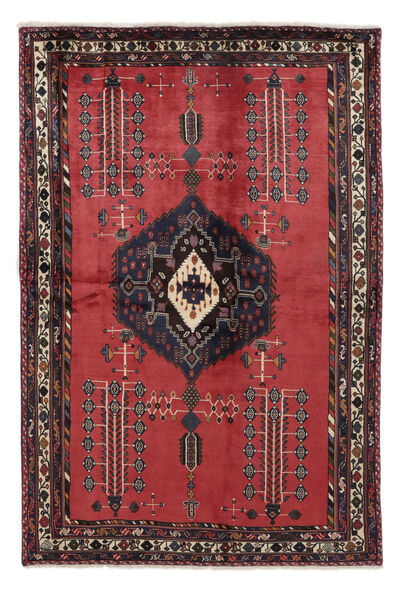  Afshar Rug 164X240 Authentic
 Oriental Handknotted Black/Dark Brown (Wool, Persia/Iran)