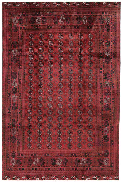  Classic Afghan Rug 200X302 Authentic
 Oriental Handknotted Black/Dark Brown (Wool, Afghanistan)