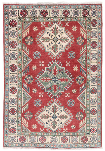  Kazak Rug 98X143 Authentic
 Oriental Handknotted Dark Red/Light Brown (Wool, Afghanistan)