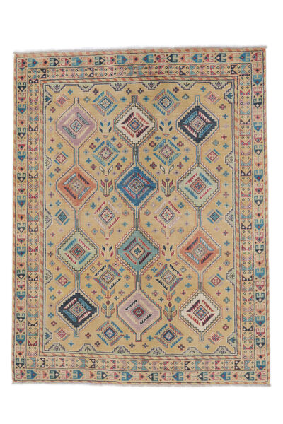  Kazak Rug 152X196 Authentic
 Oriental Handknotted Brown/White/Creme (Wool, Afghanistan)
