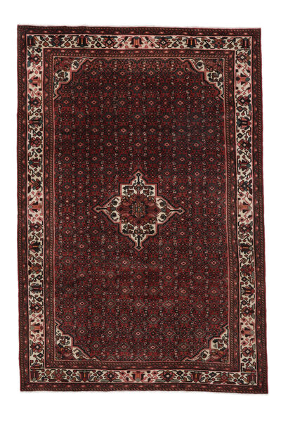  Oriental Hosseinabad Rug 207X308 Black/Dark Red (Wool, Persia/Iran)