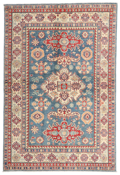  Kazak Rug 147X220 Authentic
 Oriental Handknotted Dark Red/Dark Blue (Wool, Afghanistan)