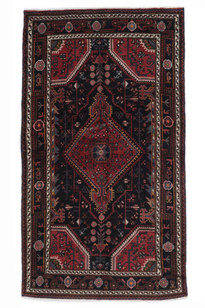  Persian Toiserkan Rug 107X188 Black/Dark Red 
