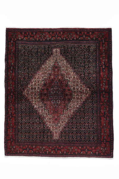  Persian Senneh Rug Rug 121X144 Black/Dark Red (Wool, Persia/Iran)