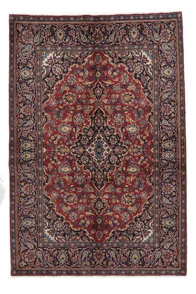  Keshan Rug 138X205 Authentic
 Oriental Handknotted Black/Dark Brown (Wool, Persia/Iran)