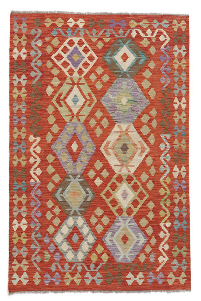  Kilim Afghan Old Style Rug 122X187 Authentic
 Oriental Handwoven Dark Red/Brown (Wool, Afghanistan)