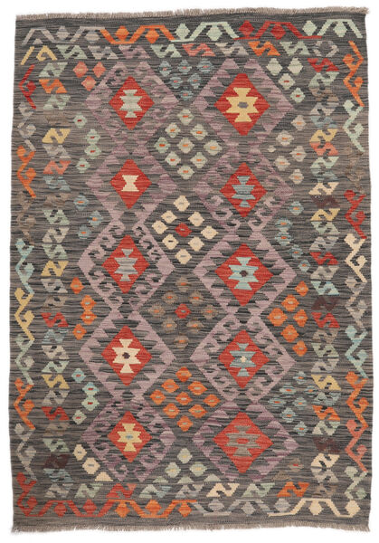  Kilim Afghan Old Style Rug 127X176 Authentic
 Oriental Handwoven Brown/Black (Wool, )