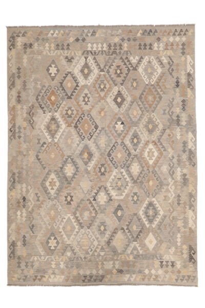  Kilim Afghan Old Style Rug 260X347 Authentic
 Oriental Handwoven Brown/Light Brown/White/Creme Large (Wool, Afghanistan)