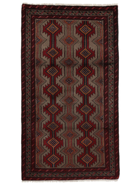 Authentic
 Rug Baluch Rug 103X183 Black (Wool, Persia/Iran)
