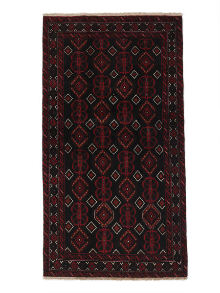 Authentic
 Rug Baluch Rug 101X188 Black (Wool, Persia/Iran)