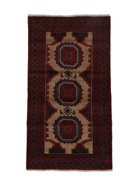  Persian Baluch Rug Rug 96X175 Black/Brown (Wool, Persia/Iran)