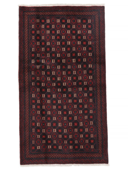  Persian Baluch Rug 95X174 Black/Dark Red (Wool, Persia/Iran)