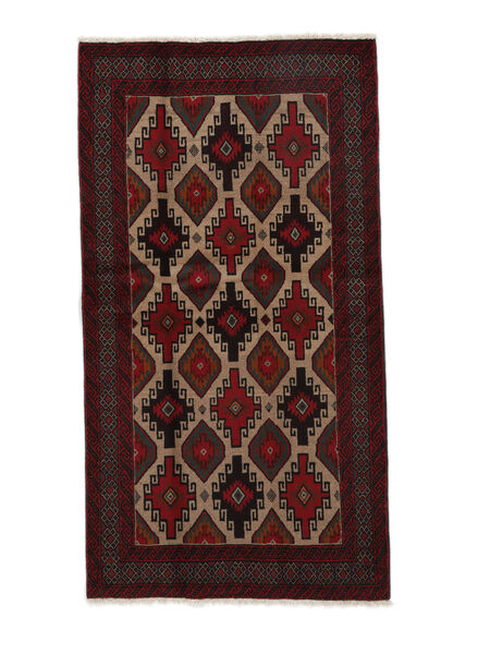 Authentic
 Rug Baluch Rug 102X188 Black/Brown (Wool, Persia/Iran)