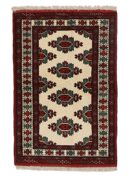  Oriental Turkaman Rug Rug 84X122 Black/Orange (Wool, Persia/Iran)