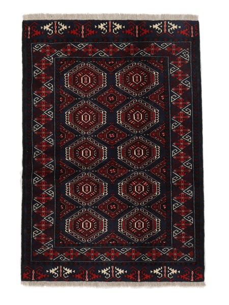  Turkaman Rug 108X154 Authentic
 Oriental Handknotted Black/White/Creme (Wool, Persia/Iran)