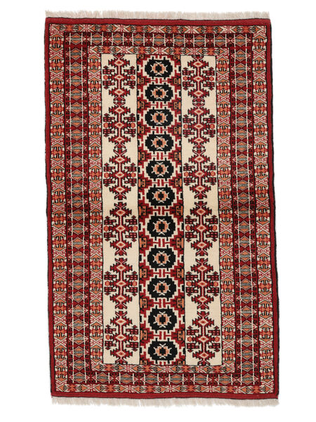  Turkaman Rug 80X133 Authentic
 Oriental Handknotted White/Creme/Dark Brown (Wool, Persia/Iran)