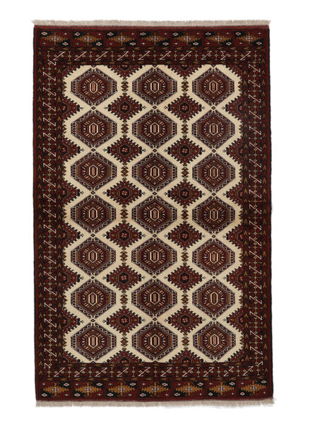  Turkaman Rug 153X237 Persian Wool Black/Brown Small 