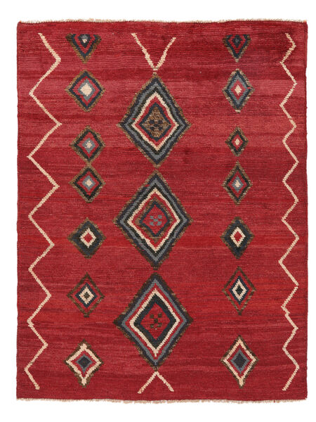  Moroccan Berber - Afghanistan 148X189 Wool Rug Dark Red/Black Small Rug 