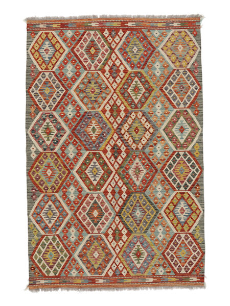 124X190 Kilim Afghan Old Style Rug Rug Oriental Brown/Dark Red (Wool, Afghanistan)
