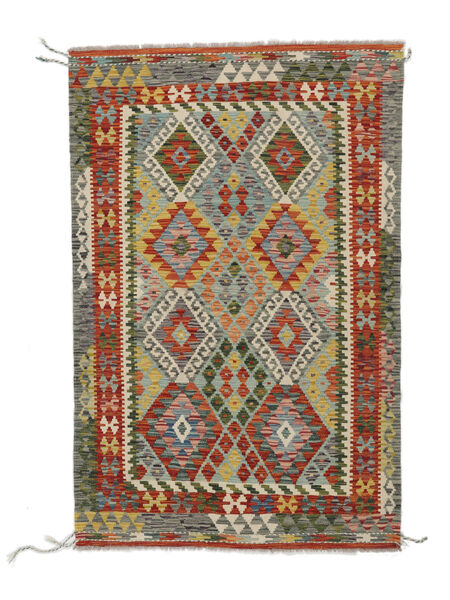  Oriental Kilim Afghan Old Style Rug Rug 113X173 Dark Red/Green (Wool, Afghanistan)