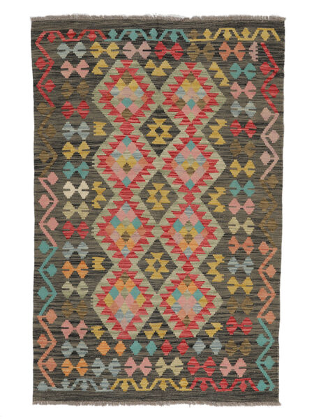 Kilim Afghan Old Style Rug Rug 115X176 Brown/Black (Wool, Afghanistan)