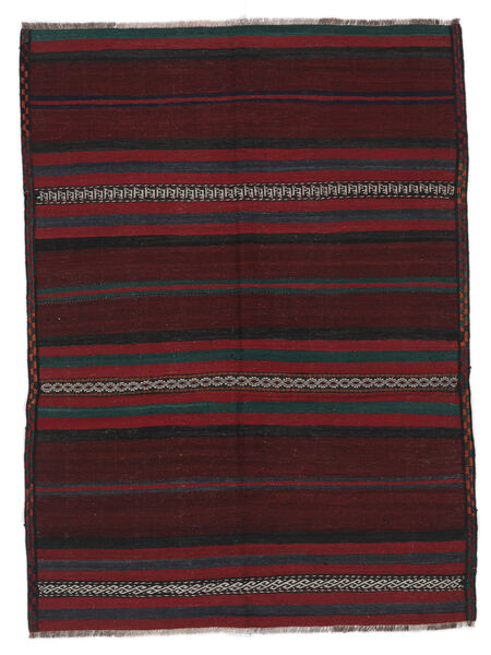 Afghan Vintage Kilim Rug 134X181 Black/Dark Red (Wool, Afghanistan)