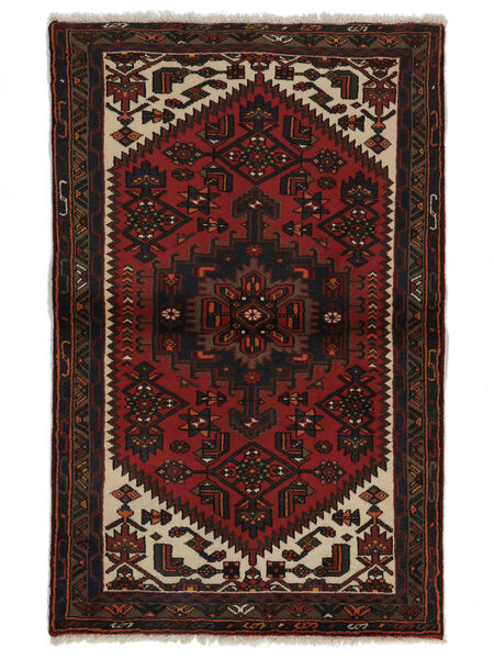  97X152 Hamadan Rug Black/Dark Red Persia/Iran 