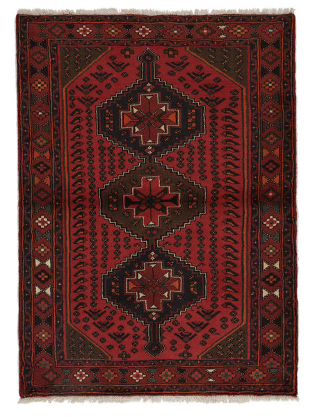  Hamadan Rug 108X149 Persian Wool Rug Black/Dark Red Small Rug 