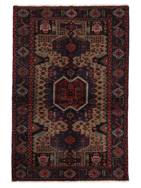  136X204 Hamadan Rug Black/Brown Persia/Iran 