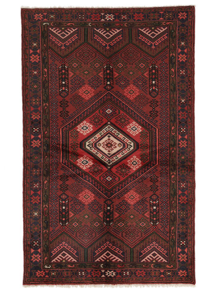 Oriental Hamadan Rug Rug 124X198 Black/Dark Red (Wool, Persia/Iran)