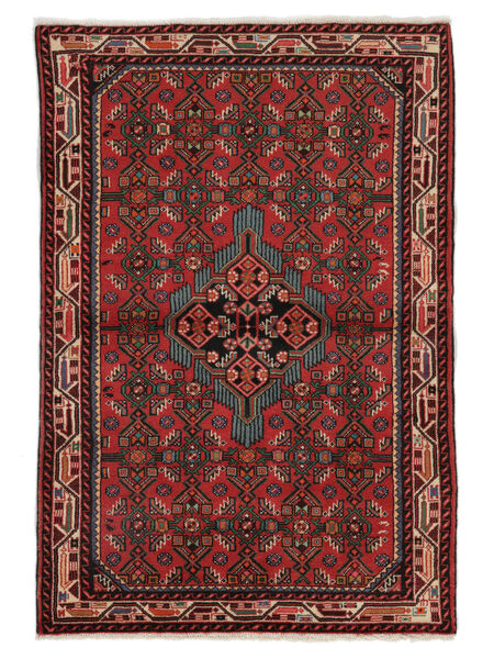  Oriental Hamadan Rug Rug 100X150 Black/Dark Red (Wool, Persia/Iran)