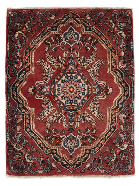  Persian Hamadan Rug Rug 70X95 Black/Dark Red (Wool, Persia/Iran)