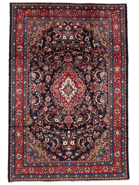 210X305 Hamadan Rug Rug Authentic
 Oriental Handknotted Black/Dark Red (Wool, Persia/Iran)